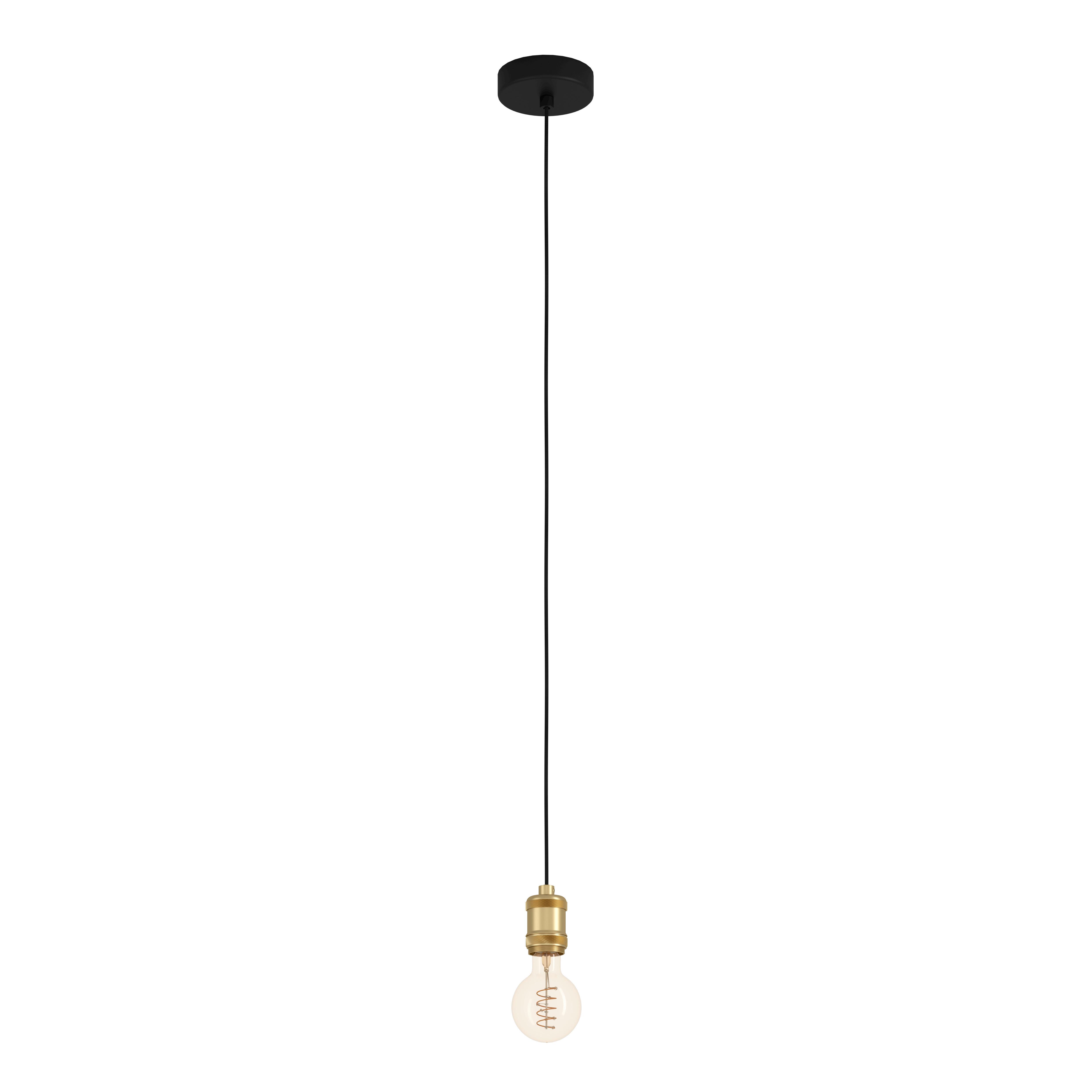 Hängeleuchte 43803*yorth - Schwarz, Basics, Metall (5/150cm) - Eglo