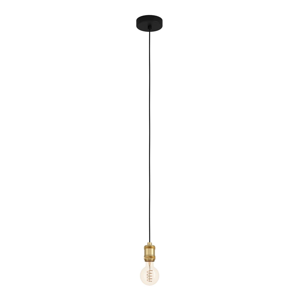 Hängeleuchte 43803*yorth - Schwarz, Basics, Metall (5/150cm) - Eglo