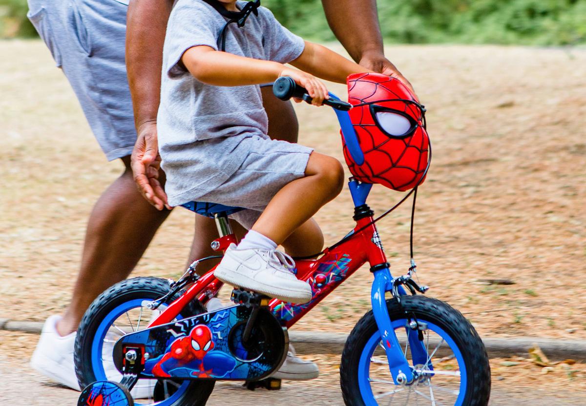 Kinderfahrrad Huffy Spider-Man 12in Bike - Blau/Rot, Basics, Metall (54/74/84cm)