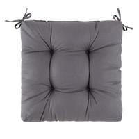 Sedací polštář Elli, 40/40/7cm, antracitová - antracitová, Konvenční (40/40/7cm) - Mömax