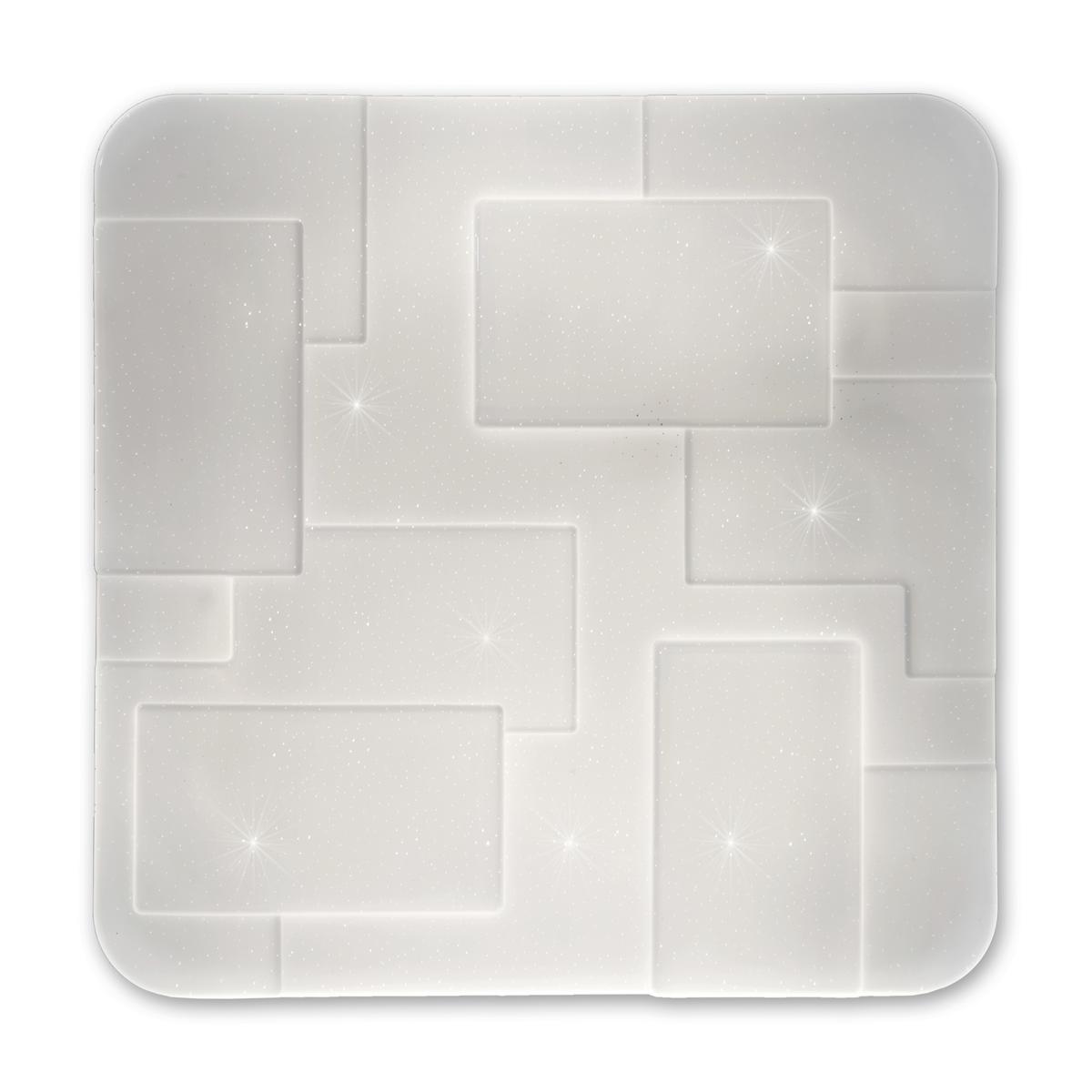 LED-Deckenleuchte Luxor L: 54 cm dimmbar mit Fernbedienung - Weiß, Design, Kunststoff/Metall (54/6,5cm) - Näve