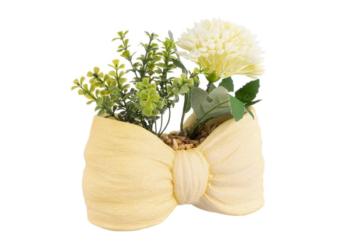 Blumentopf Daisy - Pink/Gelb, KONVENTIONELL, Stein (16/8/16cm) - Luca Bessoni