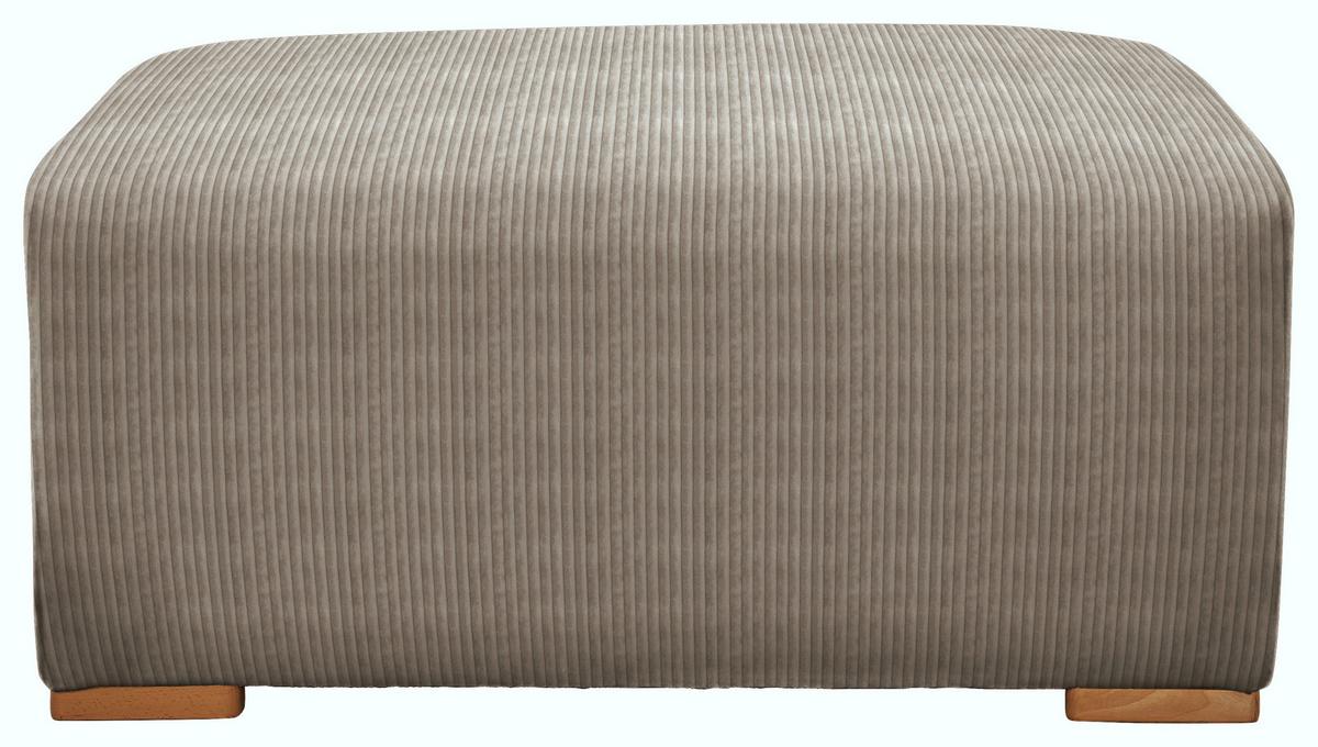 Hocker Vouge Taupe Bxhxt: 101x44x92 Cm - Taupe/Buchefarben, KONVENTIONELL, Textil (101/44/92cm) - Livetastic