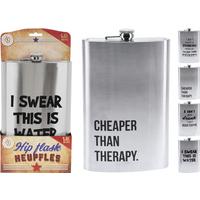 Flachmann Vito - Silberfarben, Basics, Metall (17,5/5,5/35cm)