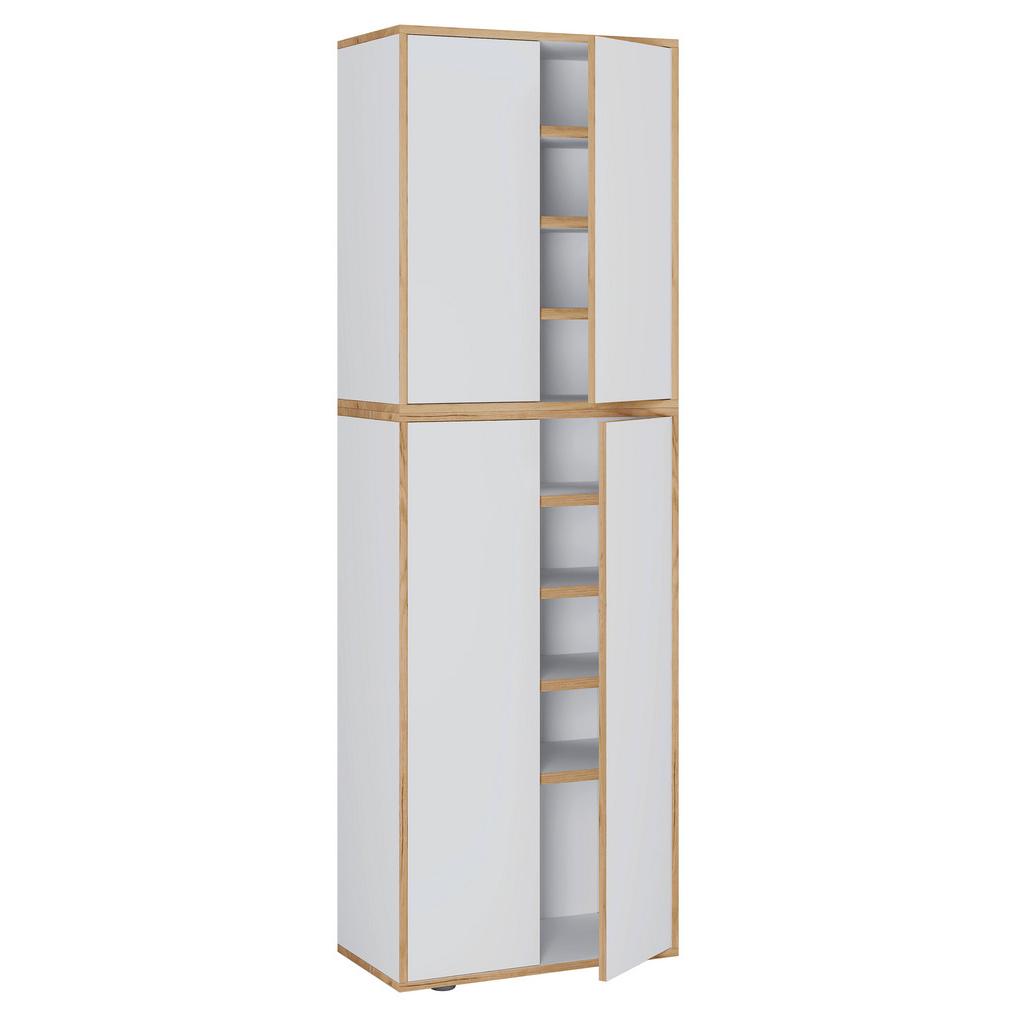 Schuhschrank Salia Honigeiche/weiß B: 60 Cm