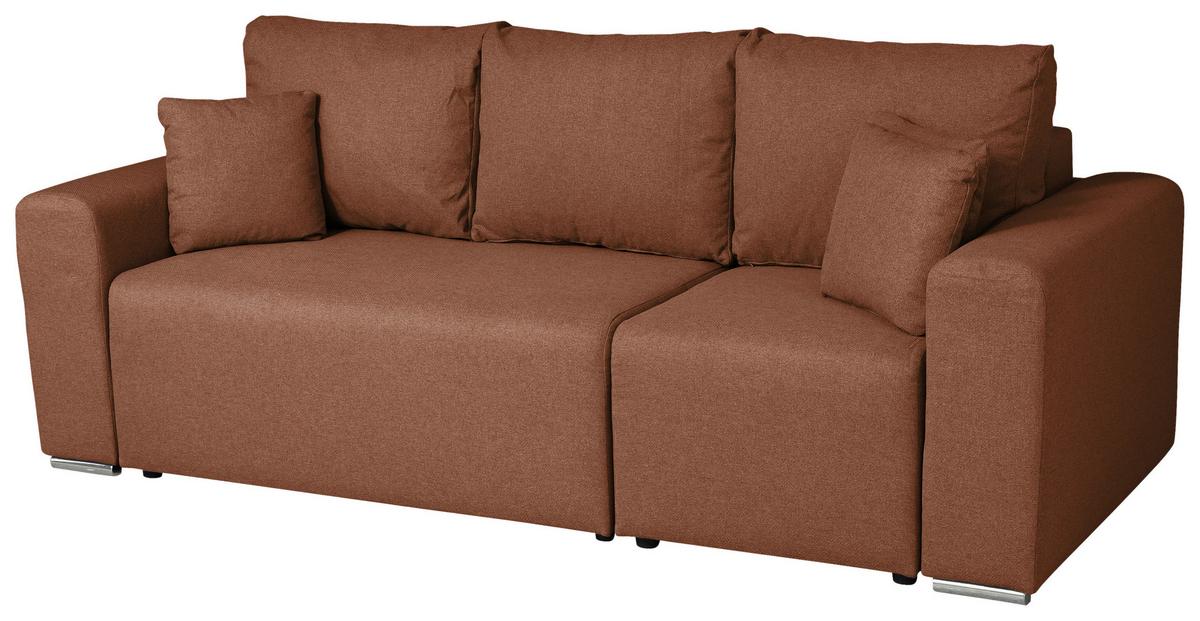 Ecksofa Bega - Chromfarben/Schwarz, Basics, Textil (240/153cm) - P & B