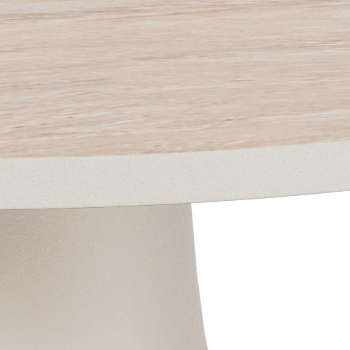 COUCHTISCH Santorini Grau/Beige L: 45cm - Beige/Grau, Design, Keramik/Metall (45/45/47,5cm) - MID.YOU