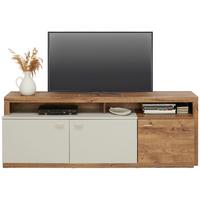 TV-Element Arian B: 175-261,2 cm Eiche Dekor/Hellgrau - Eichefarben/Hellgrau, MODERN, Holzwerkstoff (175-261,2/63,6/37,2cm)