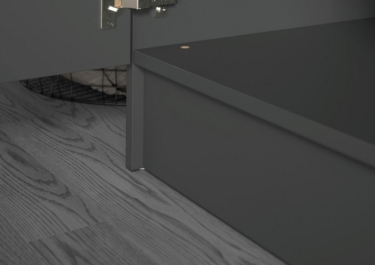 Prádelna Free Antracit - antracitová, Basics, kompozitní dřevo (133/195/68cm) - MID.YOU