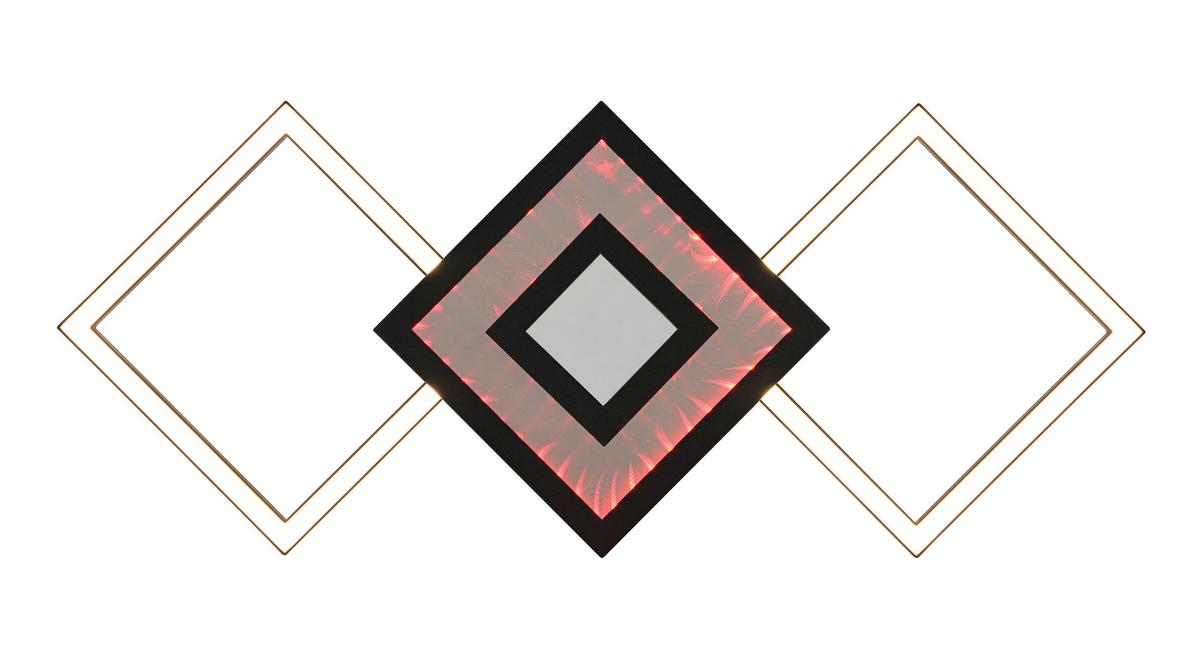 LED-Deckenleuchte Charlotta - Schwarz, Basics, Kunststoff/Metall (27,8/66/7cm) - Luca Bessoni