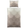 Satin Bettwäsche 140x200 cm Odette Baumwolle Taupe/Beige - Taupe/Beige, ROMANTIK / LANDHAUS, Textil (140/200cm) - James Wood