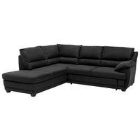 Ecksofa mit Schlaffunktion Nebolo Anthrazit S. 225x246cm - Anthrazit/Schwarz, Design, Textil (225/246cm) - Livetastic