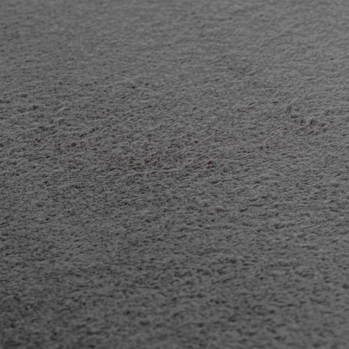 Fellteppich 100% Polyester - Grau, MODERN, Textil (80/150cm) - Luca Bessoni