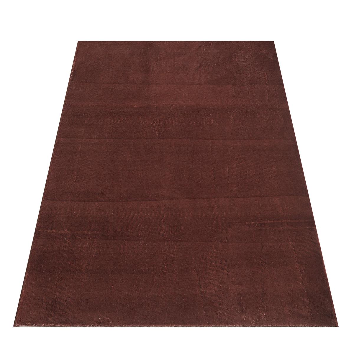 Hochflorteppich Catwalk - Braun, Basics, Textil (120/120cm) - Novel