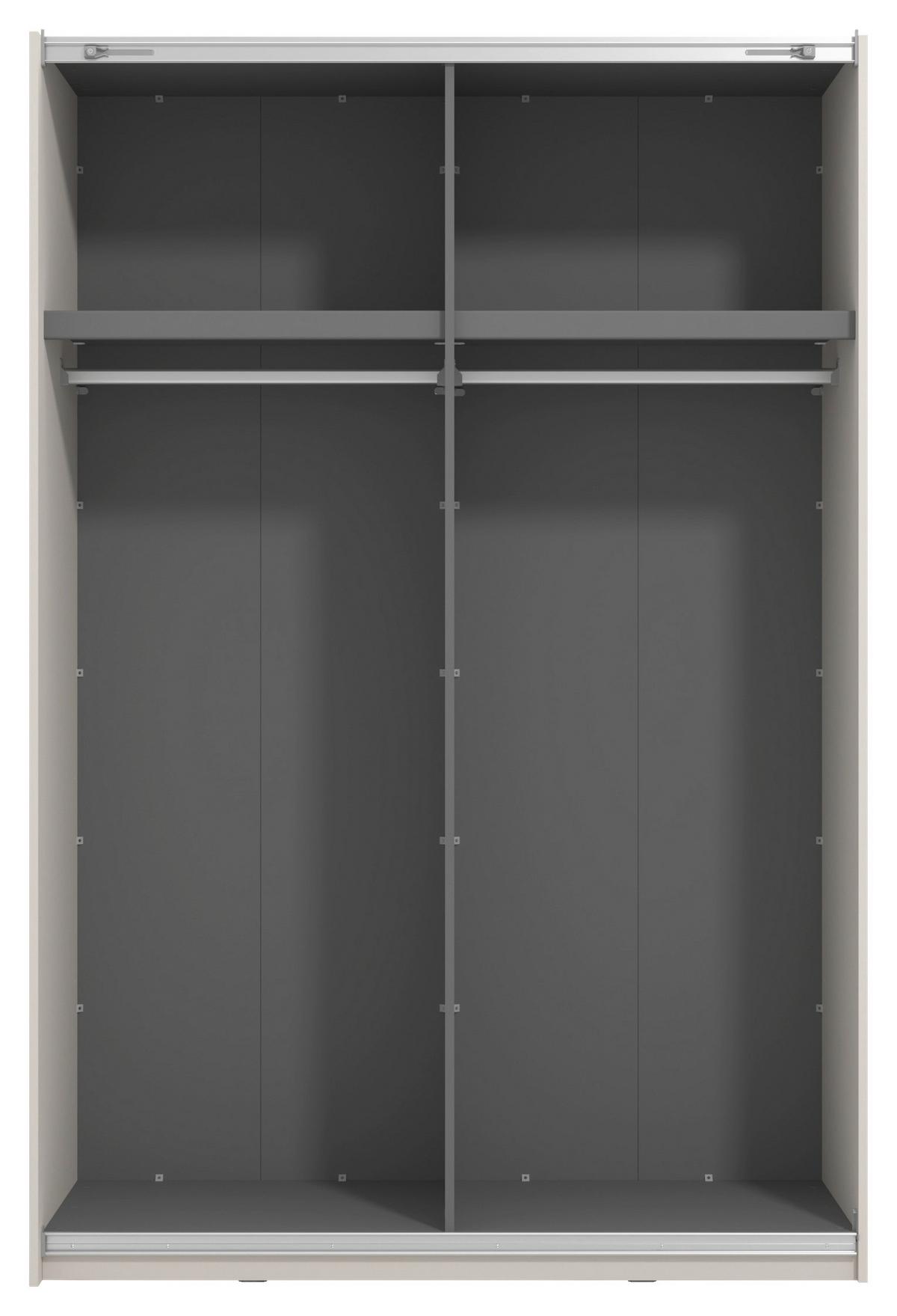 SKŘÍŇ S POSOUVACÍMI DVEŘMI šířka, 146 cm - černá/kašmírová, Konvenční, kov/kompozitní dřevo (146/217/61cm) - Mömax