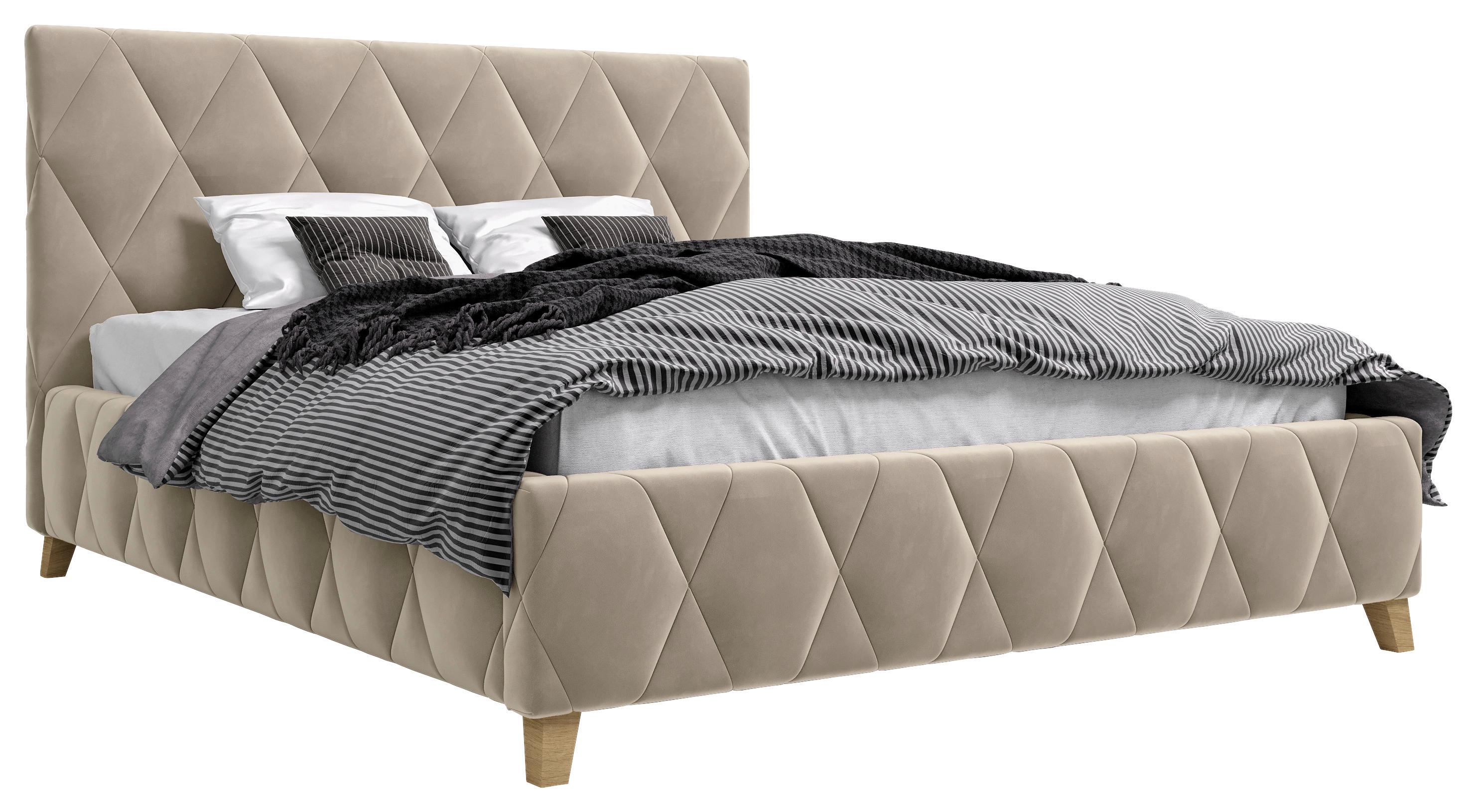 Polsterbett Trivio 180x200 Cm Creme - Creme, MODERN, Holz/Holzwerkstoff (180/200cm) - MID.YOU
