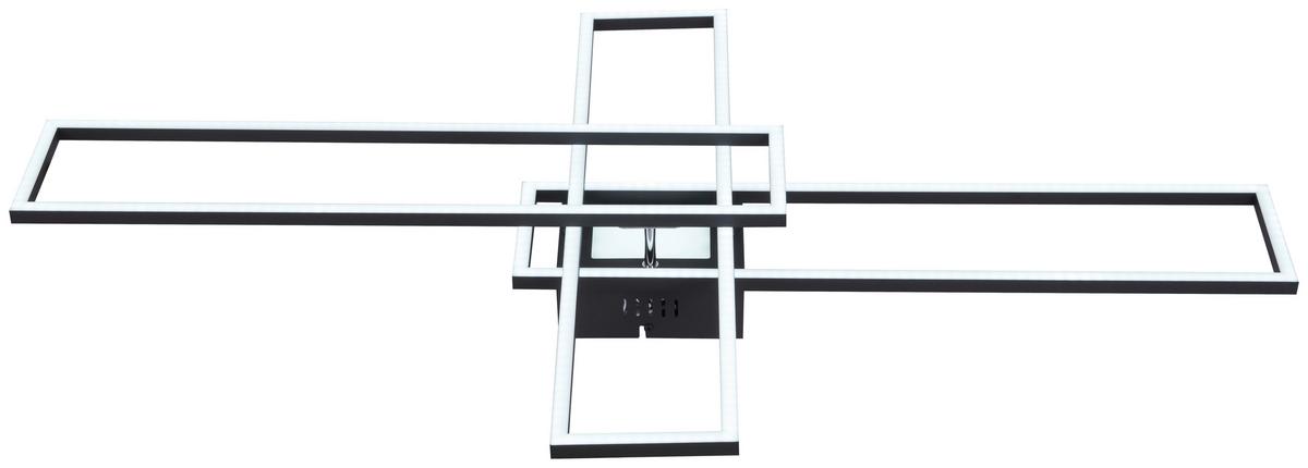 STROPNÍ LED SVÍTIDLO FILM - černá/opál, Moderní, kov (99/60/11,5cm) - Mömax