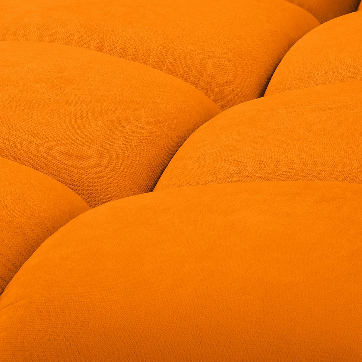 Ecksofa Azzuro Gelb S: 256x175 cm - Gelb/Silberfarben, Design, Textil (256/175cm) - Livetastic