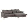 Eckschlafsofa Walker Hellbraun S: 274 cm - Hellbraun/Buchefarben, Design, Textil (274/170cm) - Livetastic