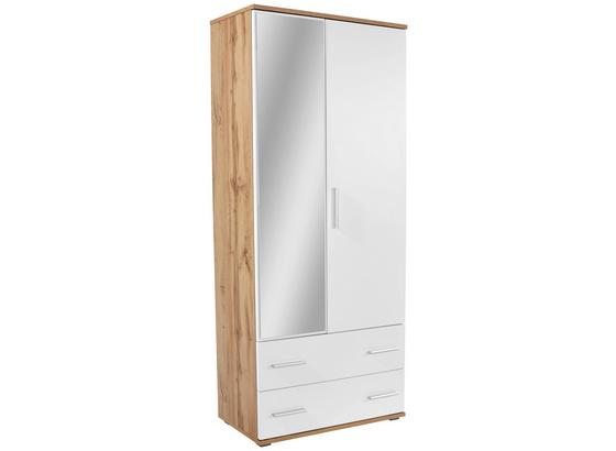 Schuhschrank Es 20 - 2 - Eichefarben/Weiß, MODERN, Holzwerkstoff (90/192/36cm) Schuhschrank Es 20 - 2 - Eichefarben/Weiß, MODERN, Holzwerkstoff (90/192/36cm)