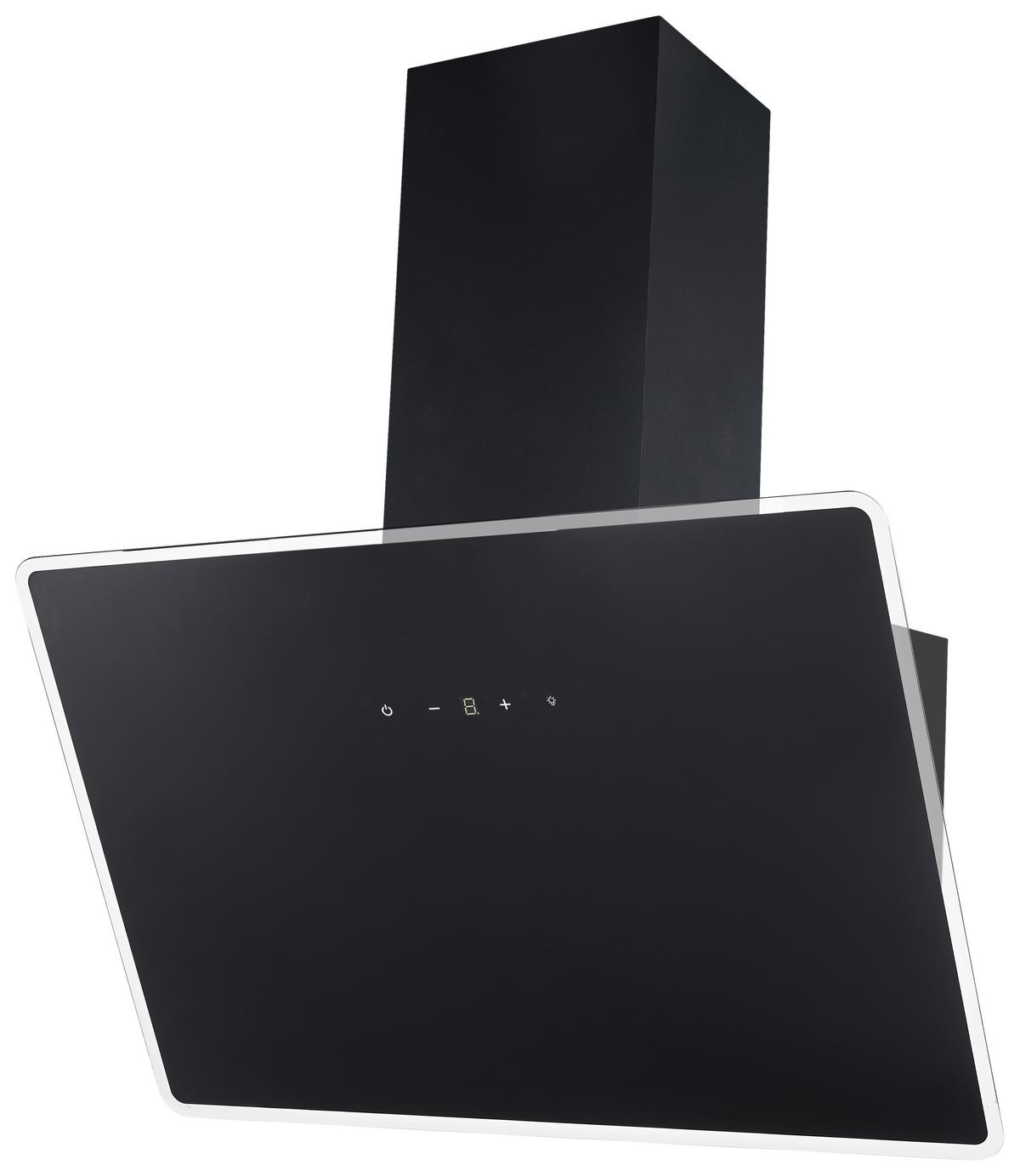 Dunstabzugshaube Respekta Lora Schwarz B:79,5cm - Schwarz, Basics, Glas/Metall (79,5/78-113/38,6cm) - Respekta