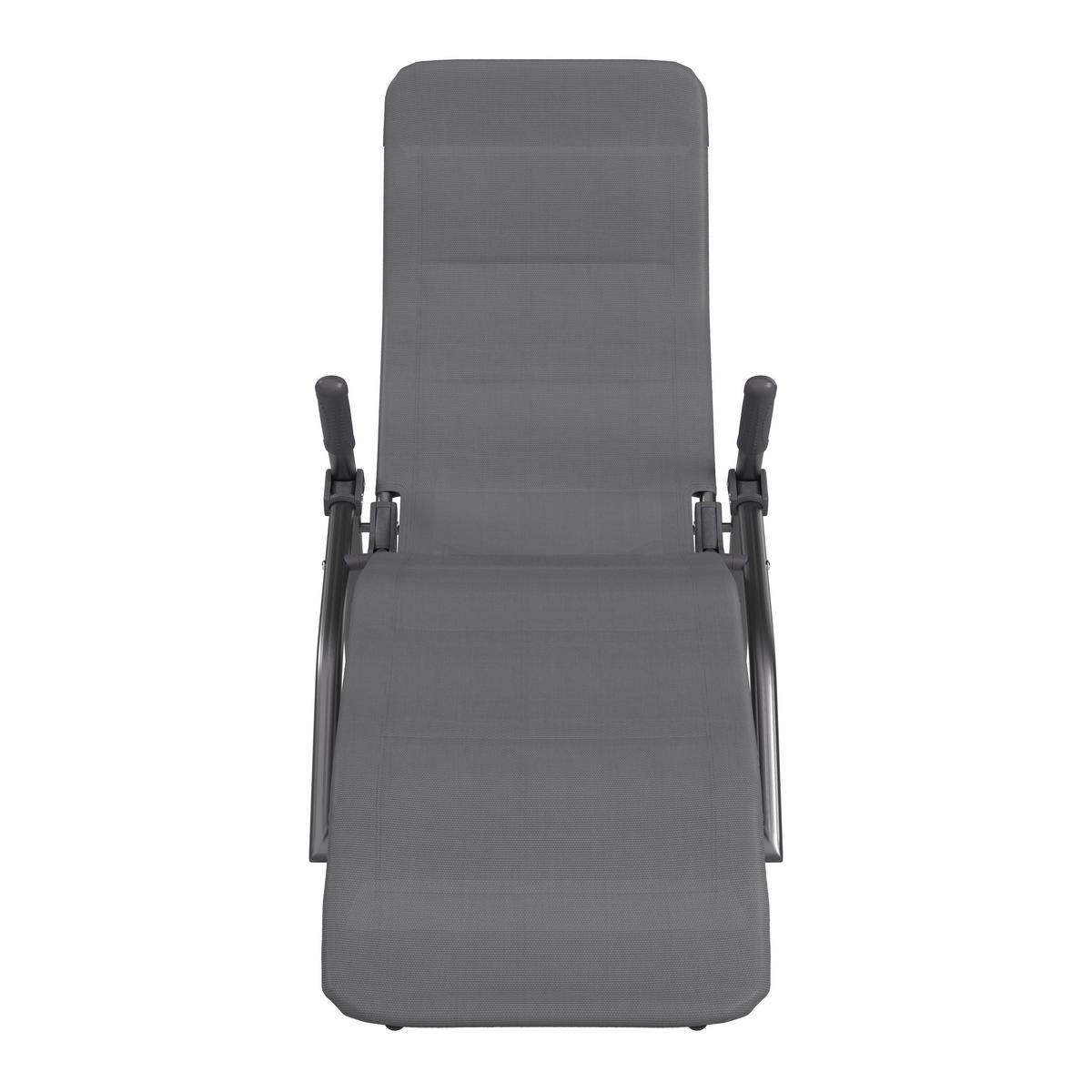 ZAHRADNÍ LEHÁTKO EASY - antracitová, Basics, kov/textil (67/110/153cm) - Mömax