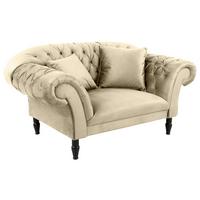 XXL-Sessel Cupido - Beige/Schwarz, Design, Textil (180/94/103cm) - MID.YOU