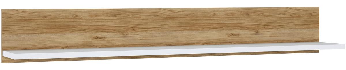 Wandpaneel Salinas B: 152,7 cm Weiß/Eichefarben - Eichefarben/Weiß, Trend, Holzwerkstoff (152,7/22/22cm)
