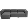 Ecksofa Lena Anthrazit Flachgewebe - Anthrazit, Design, Textil (160/275cm) - Max Winzer