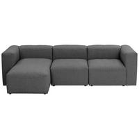 Ecksofa Lena Anthrazit Flachgewebe - Anthrazit, Design, Textil (160/275cm) - Max Winzer