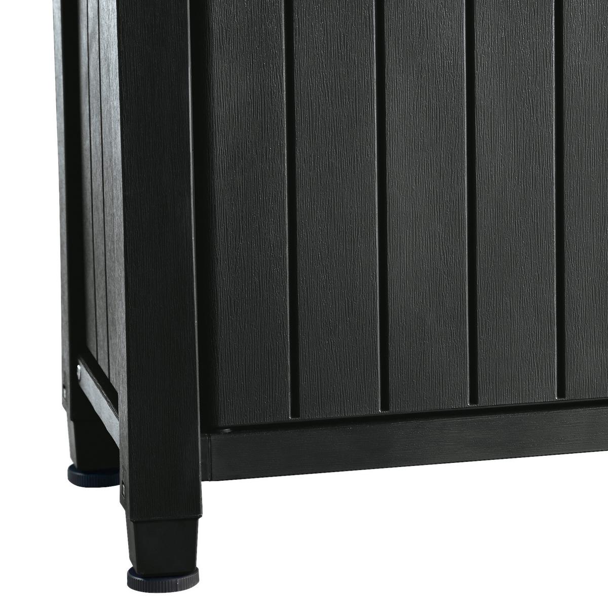 ZÁHRADNÝ PRÍRUČNÝ STOLÍK UNITY XL - grafitová, Modern, plast (134/52/90cm)