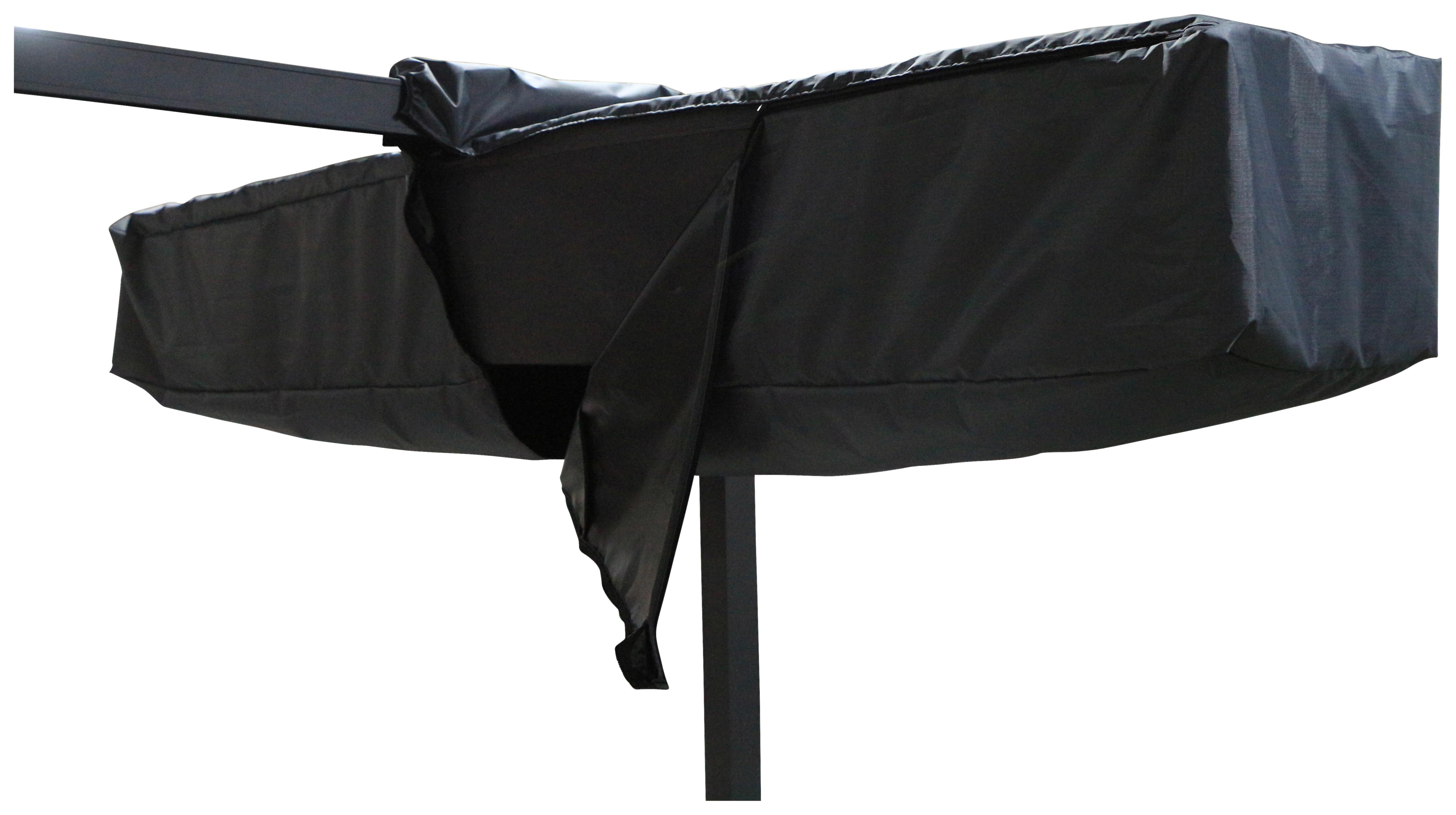 Schirmmarkise Enna 43x252 cm Anthrazit mit Schutzhülle - Anthrazit, KONVENTIONELL, Textil (43/40/252cm) - Ambia Garden