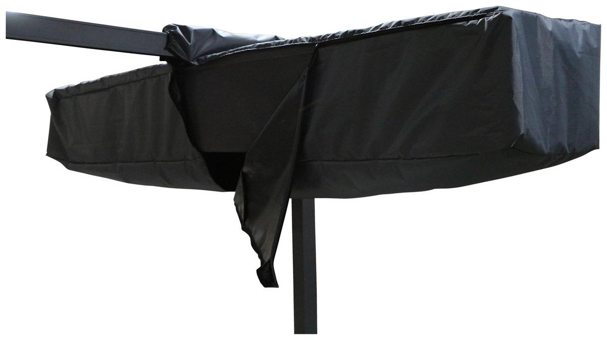 Schirmmarkise Enna 43x252 Cm Anthrazit Mit Schutzhülle - Anthrazit, KONVENTIONELL, Textil (43/40/252cm) - Ambia Garden