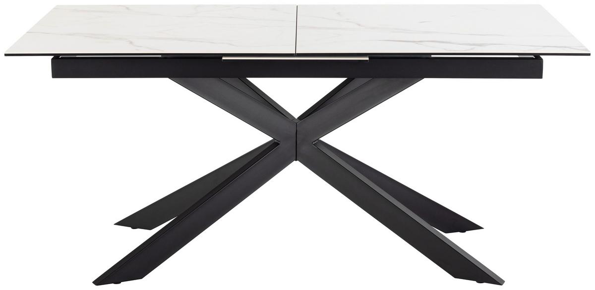 Esstisch Irwine H000023565 - Schwarz/Weiß, Design, Glas/Keramik (210/90cm) - MID.YOU