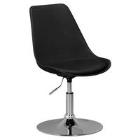 Otočná židle pro dítě Korsika černá - černá/barvy chromu, Moderní, kov/textil (46/88/46cm) - MID.YOU