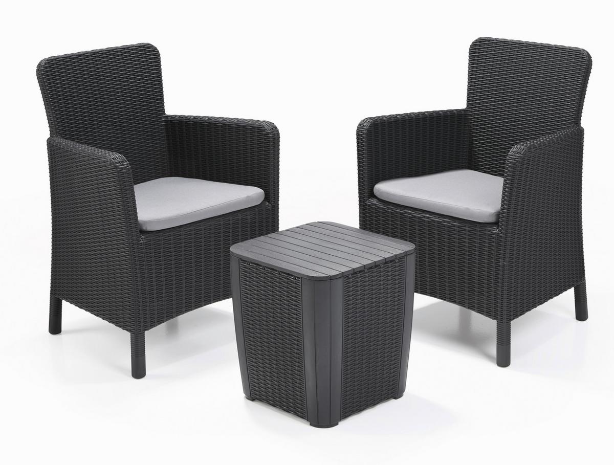 Kerti Bútorszett Trenton Balcony - grafitszürke (63/85/60cm)