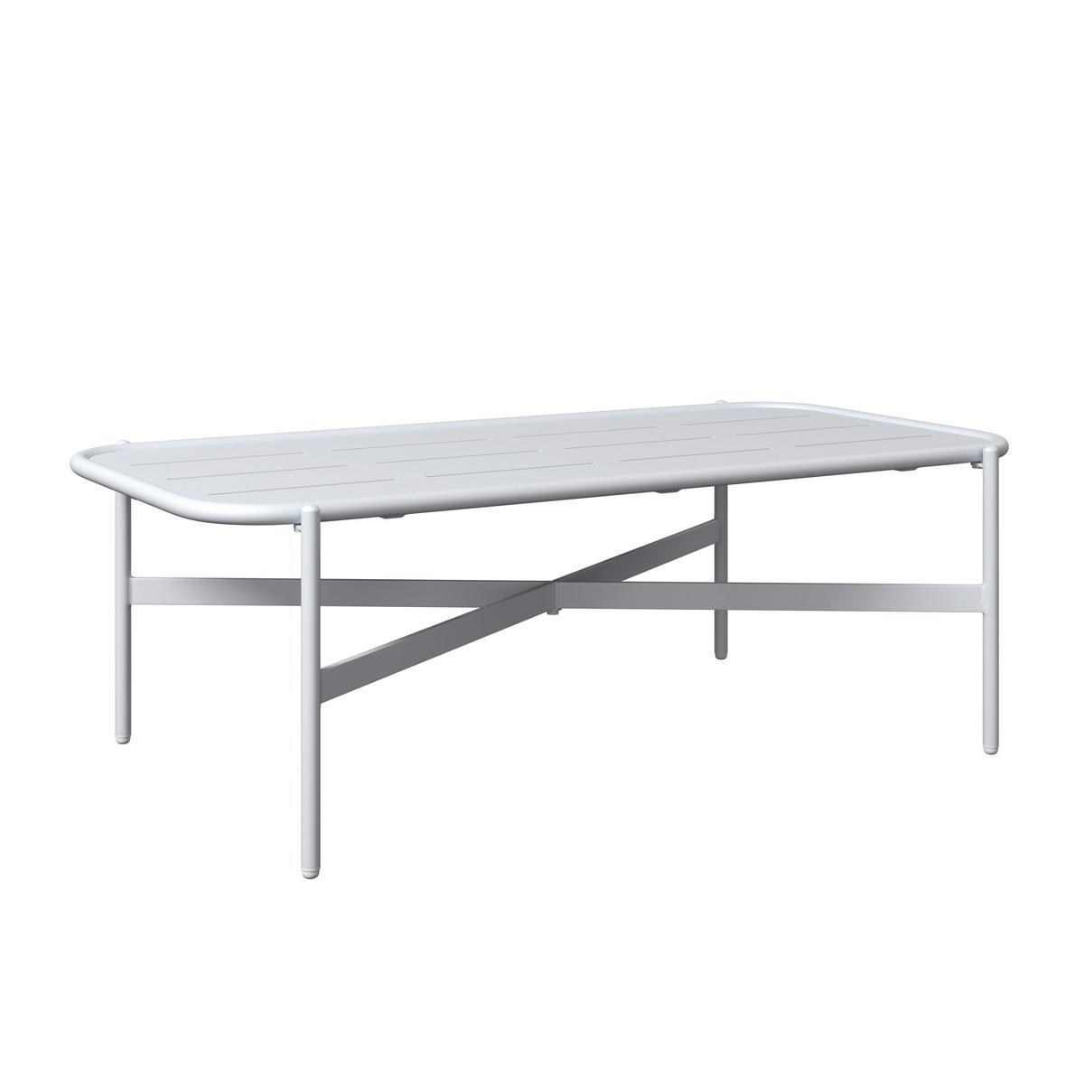 LOUNGEGARNITUR VISBY - Hellgrau/Weiß, MODERN, Textil/Metall (138/73/82.5cm) - Beldano