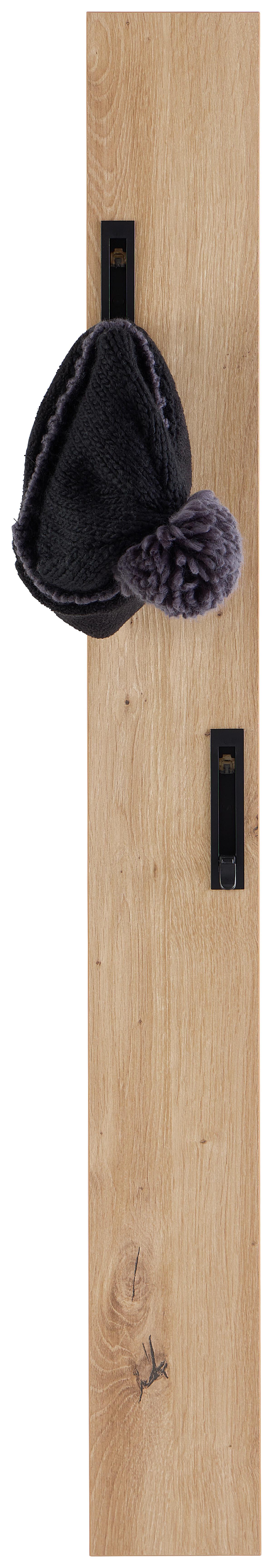 Garderobe Leony H: 110 cm Artisan Eiche Dekor, 4 Haken - Eiche Artisan, Trend, Holzwerkstoff (12/110/1,8cm)