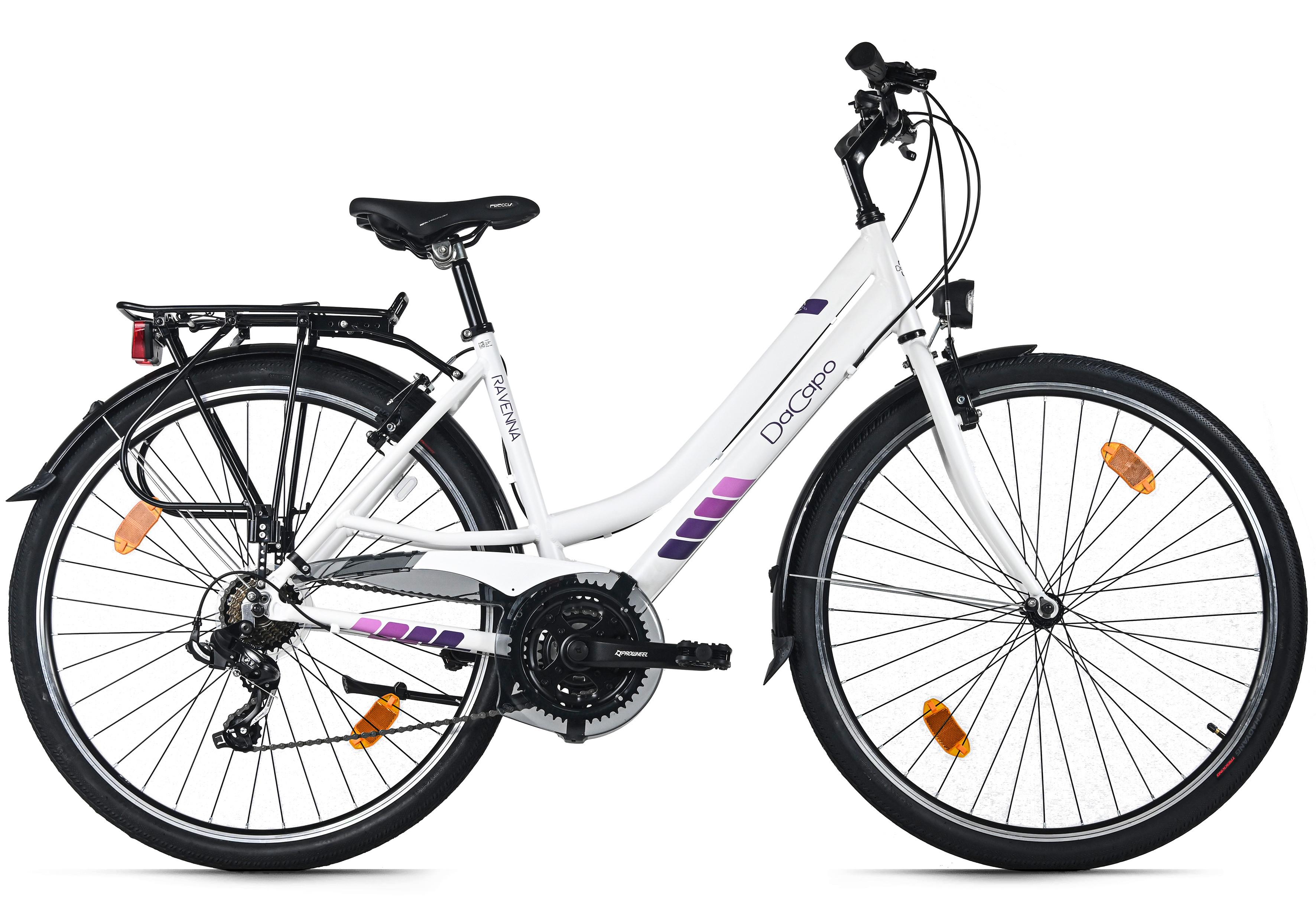 Trekkingrad Damen 28 Zoll - Weiß, Basics, Metall (25/140/60cm)