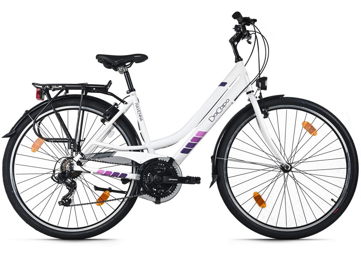 Trekkingrad Damen 28 Zoll - Weiß, Basics, Metall (25/140/60cm)