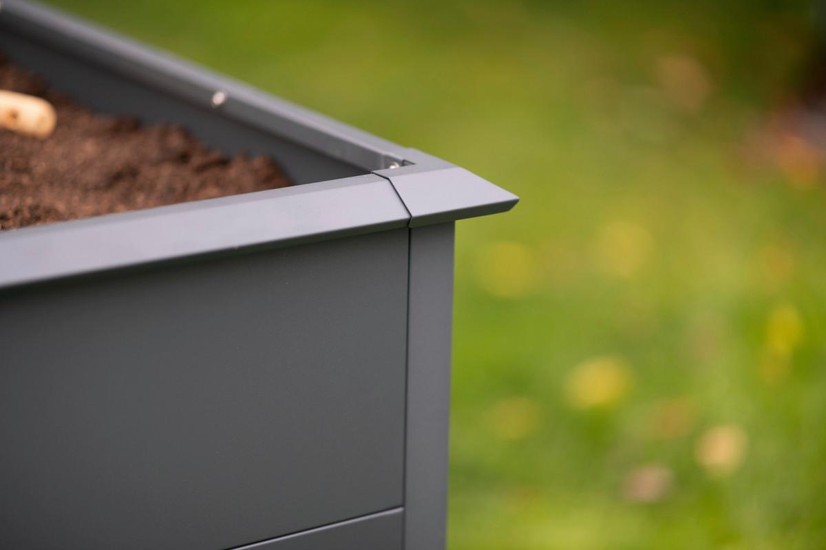 Hochbeet Primus XL - Anthrazit, KONVENTIONELL, Metall (100/200/77cm)