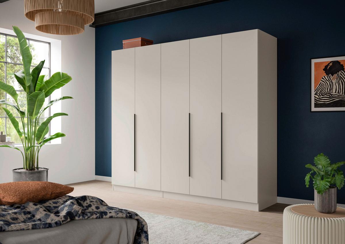 DREHTÜRENSCHRANK Kopenhagen Kaschmir B: 200cm - Kaschmir, MODERN, Holzwerkstoff (200/181/52cm) - Livetastic