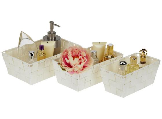 Regalkorbset Gesa, Weiß - Weiß, KONVENTIONELL, Kunststoff/Metall - Ombra Regalkorbset Gesa, Weiß - Weiß, KONVENTIONELL, Kunststoff/Metall - Ombra