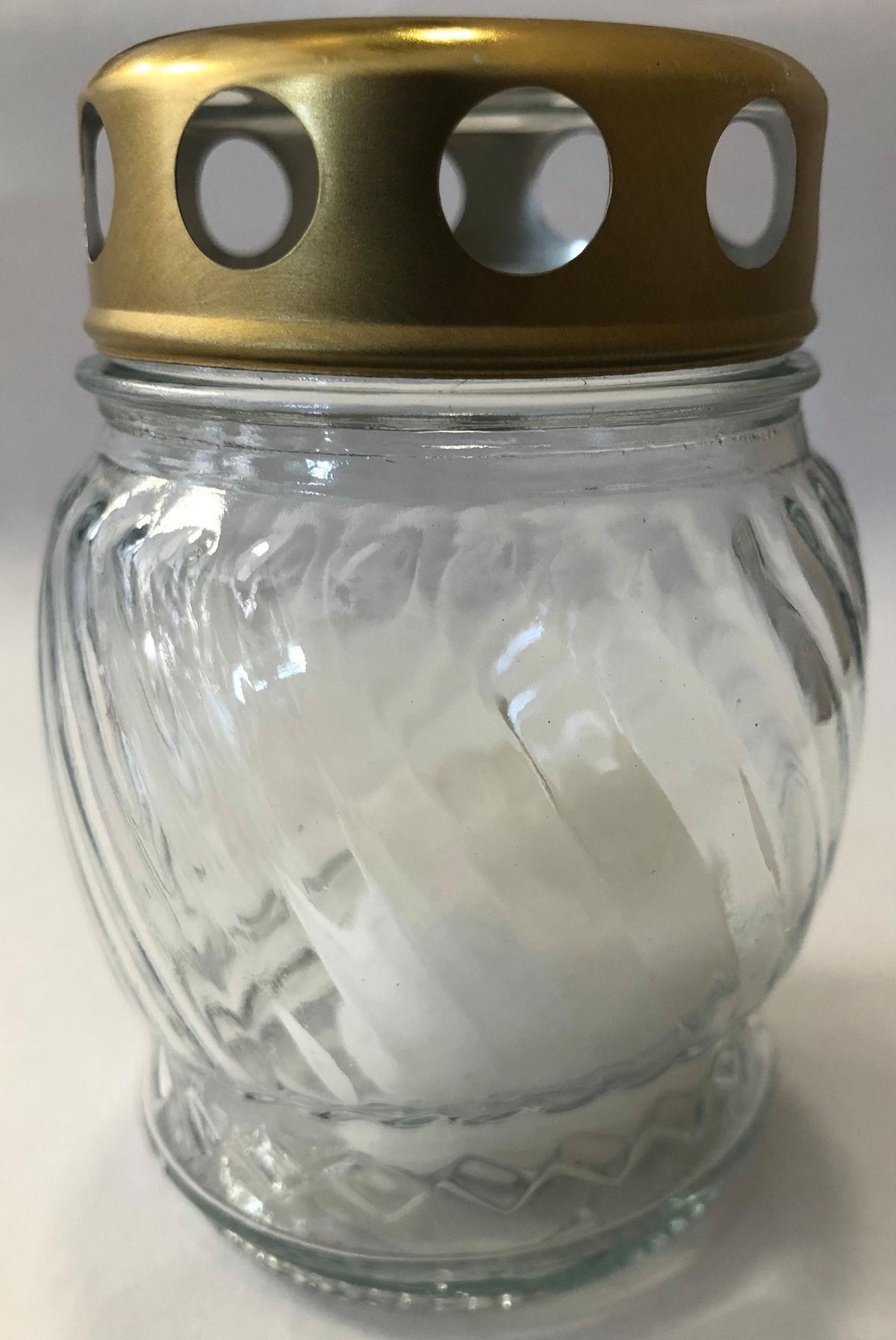 Kegyeleti Mécses La 72 Lt - Üveg/fém (7/10cm)