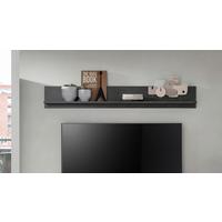 Wandboard Jam Anthrazit/naturfarben B: 140cm - Anthrazit/Naturfarben, Design, Holzwerkstoff (140/20/15cm) - MID.YOU
