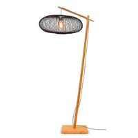 Stehleuchte Cango/f/ad/n/6025/b - Schwarz/Naturfarben, Trend (176/60/80cm) - Good & Mojo
