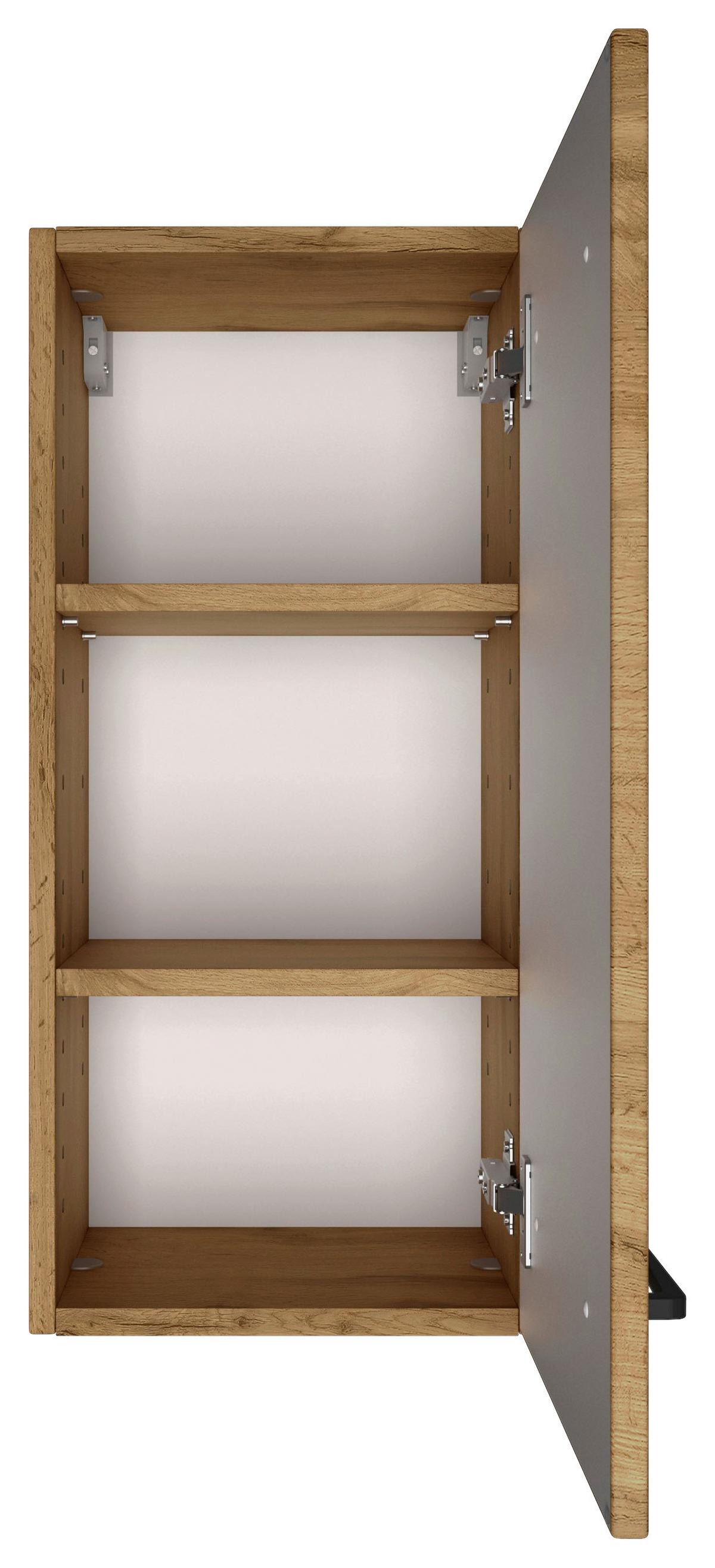Hängeschrank Manchester B: 30 cm Eiche Wotan Dekor - Eichefarben, MODERN, Holzwerkstoff (30/64/20cm) - Held