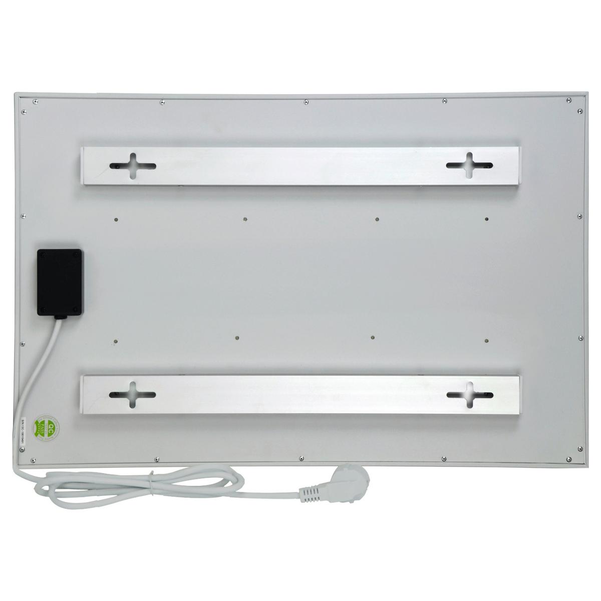 Infrarot Heizung 240 W Design Xs Weiß, 60x40 cm - Weiß, Basics, Kunststoff/Metall (60/40/3,3cm)