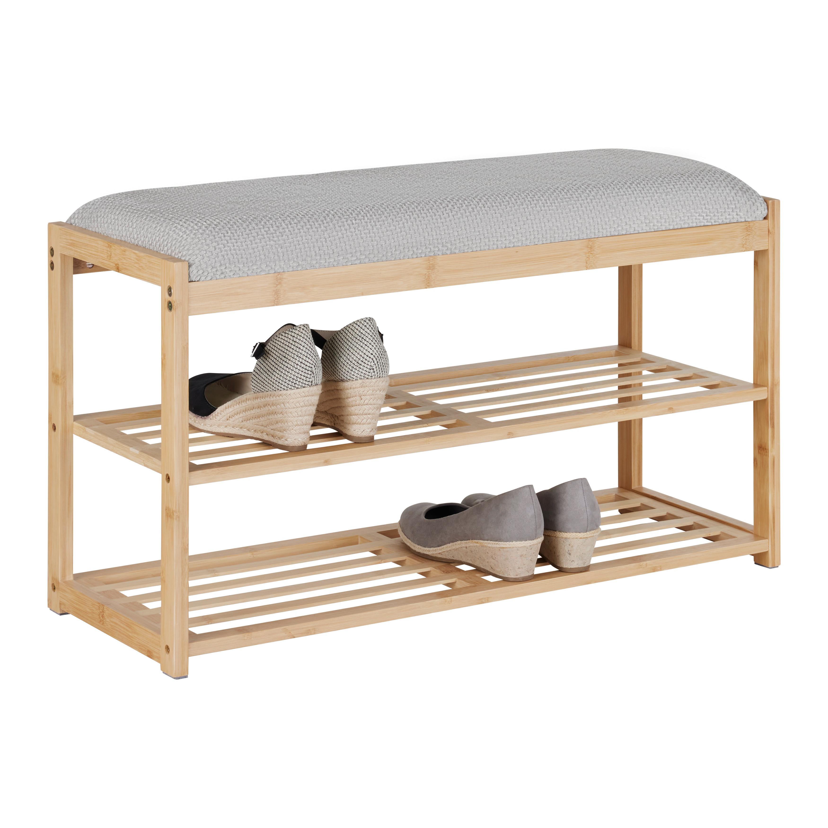 SEDACÍ LAVICE BRADLEY -EXKLUSIV- - šedá/přírodní barvy, Moderní, kompozitní dřevo/textil (80/45/30cm) - Mömax