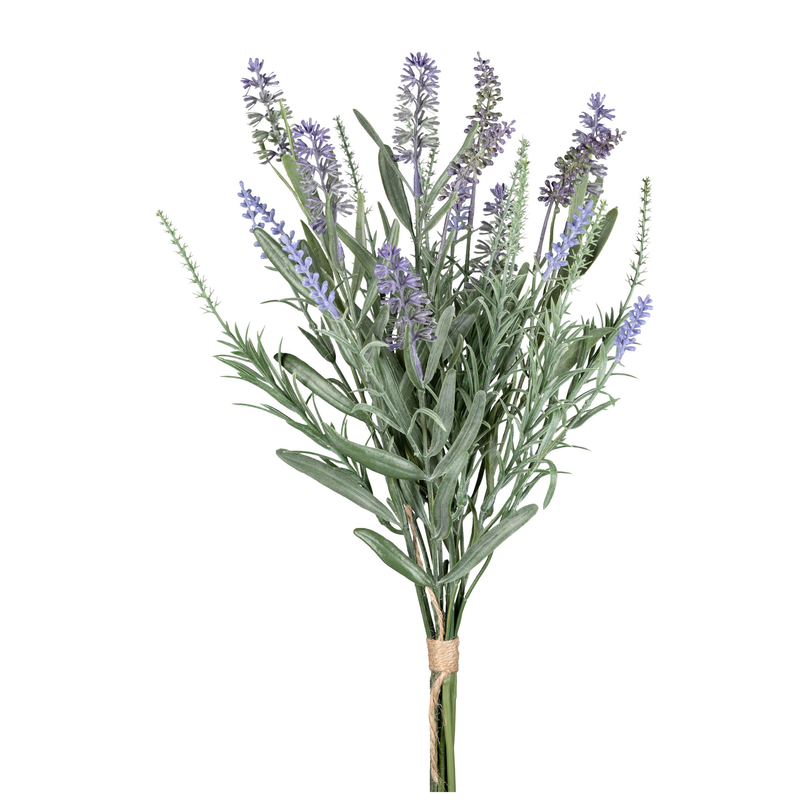 Umělá rostlina LAVENDEL I -PAZ- - zelená/fialová, Konvenční, plast (40cm) - Modern Living